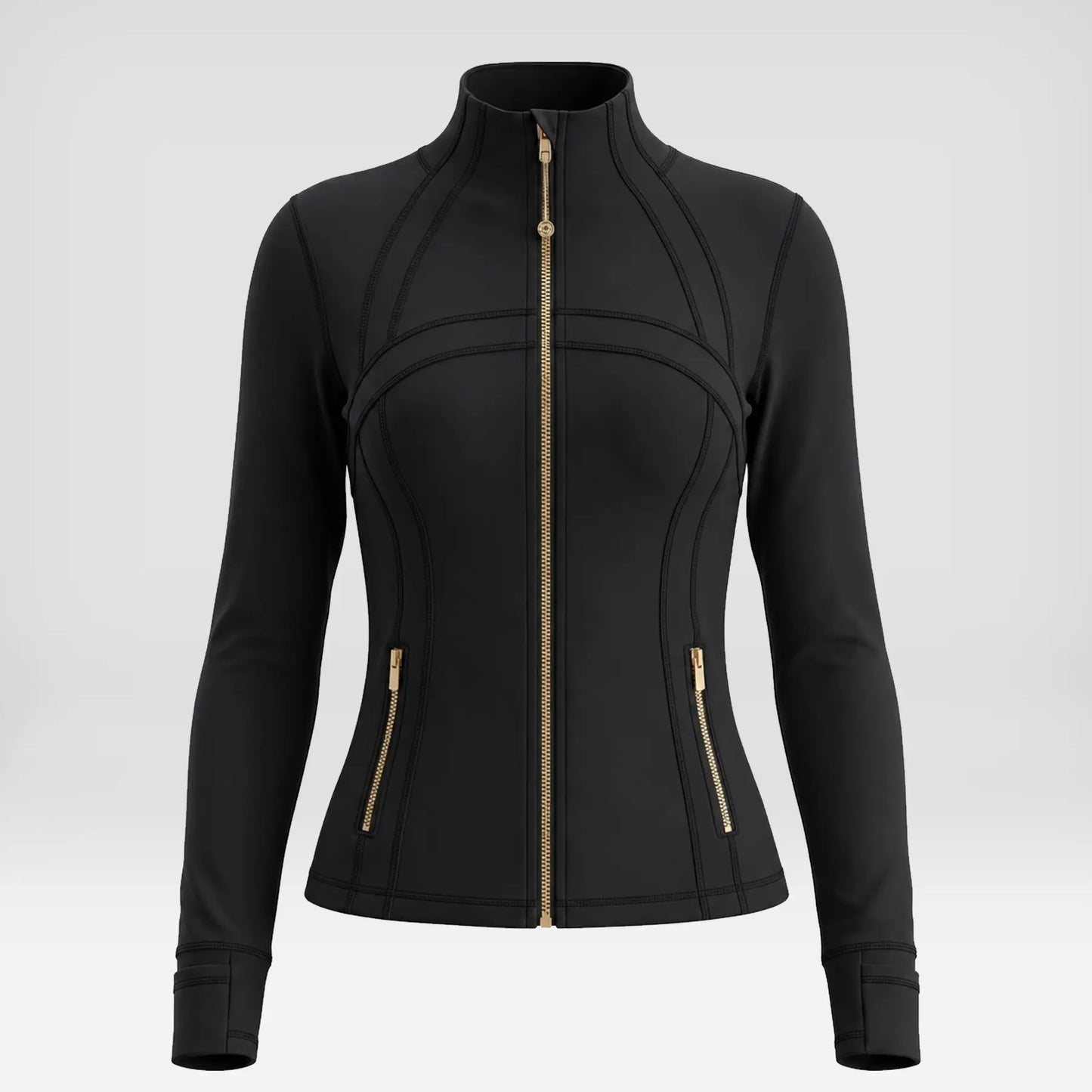 Women Summer Clothes Long Sleeve Zip up Jacket, Stand Collar Polka Dot Textured Slim Fit Athletic Track Jacket Short Skirt or Shorts, Nylon Spandex Brushed Fabric Stretchy Workout Outerwear for Yoga Gym Running Tennis Golf