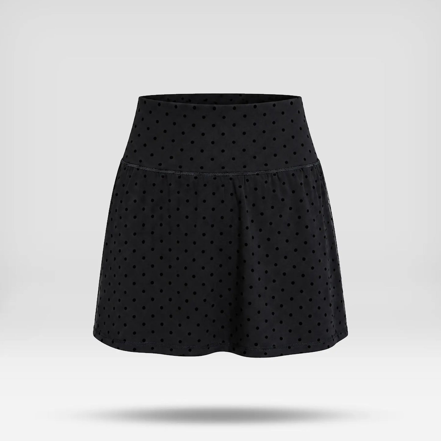 Women Summer Clothes Long Sleeve Zip up Jacket, Stand Collar Polka Dot Textured Slim Fit Athletic Track Jacket Short Skirt or Shorts, Nylon Spandex Brushed Fabric Stretchy Workout Outerwear for Yoga Gym Running Tennis Golf
