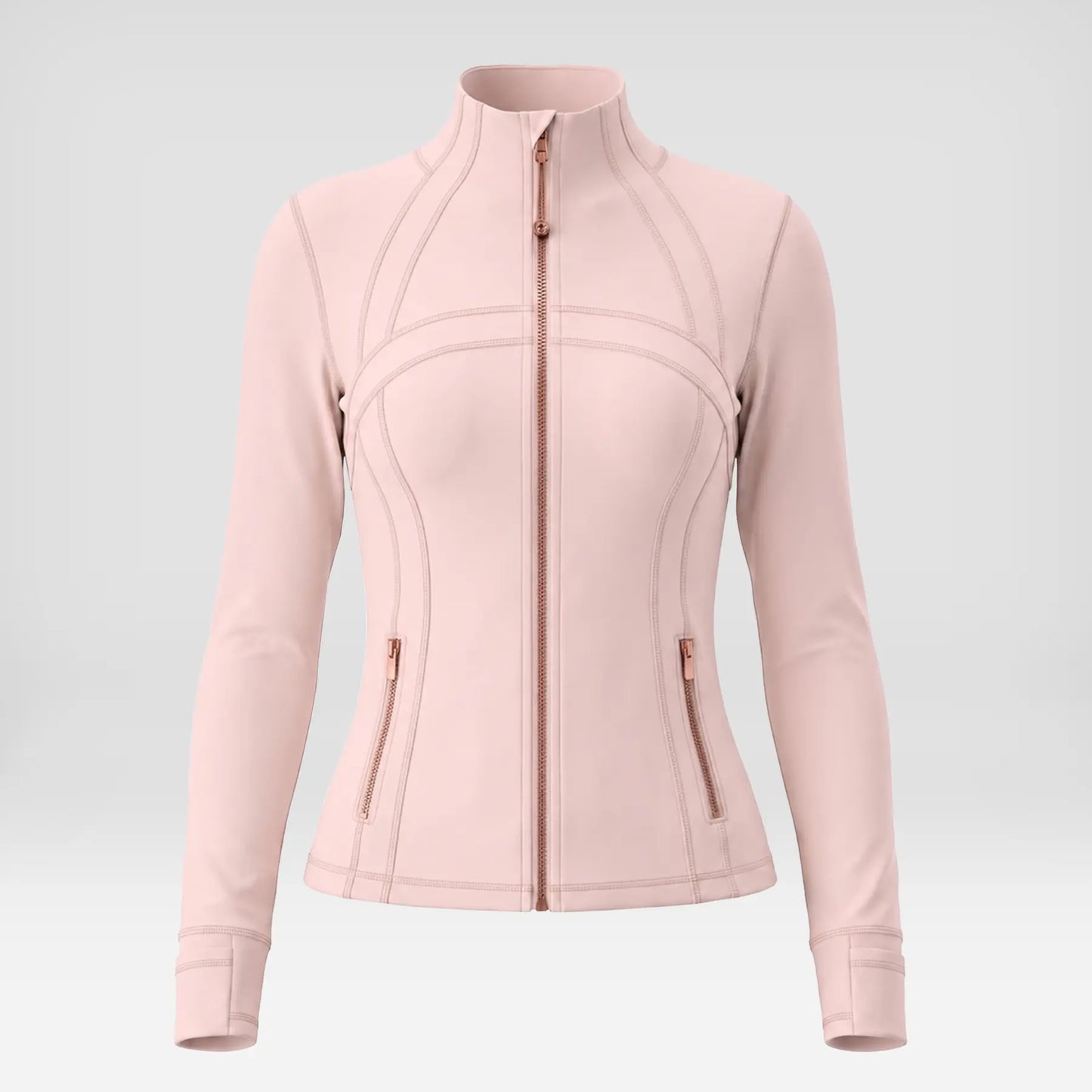 Women Summer Clothes Long Sleeve Zip up Jacket, Stand Collar Polka Dot Textured Slim Fit Athletic Track Jacket Short Skirt or Shorts, Nylon Spandex Brushed Fabric Stretchy Workout Outerwear for Yoga Gym Running Tennis Golf