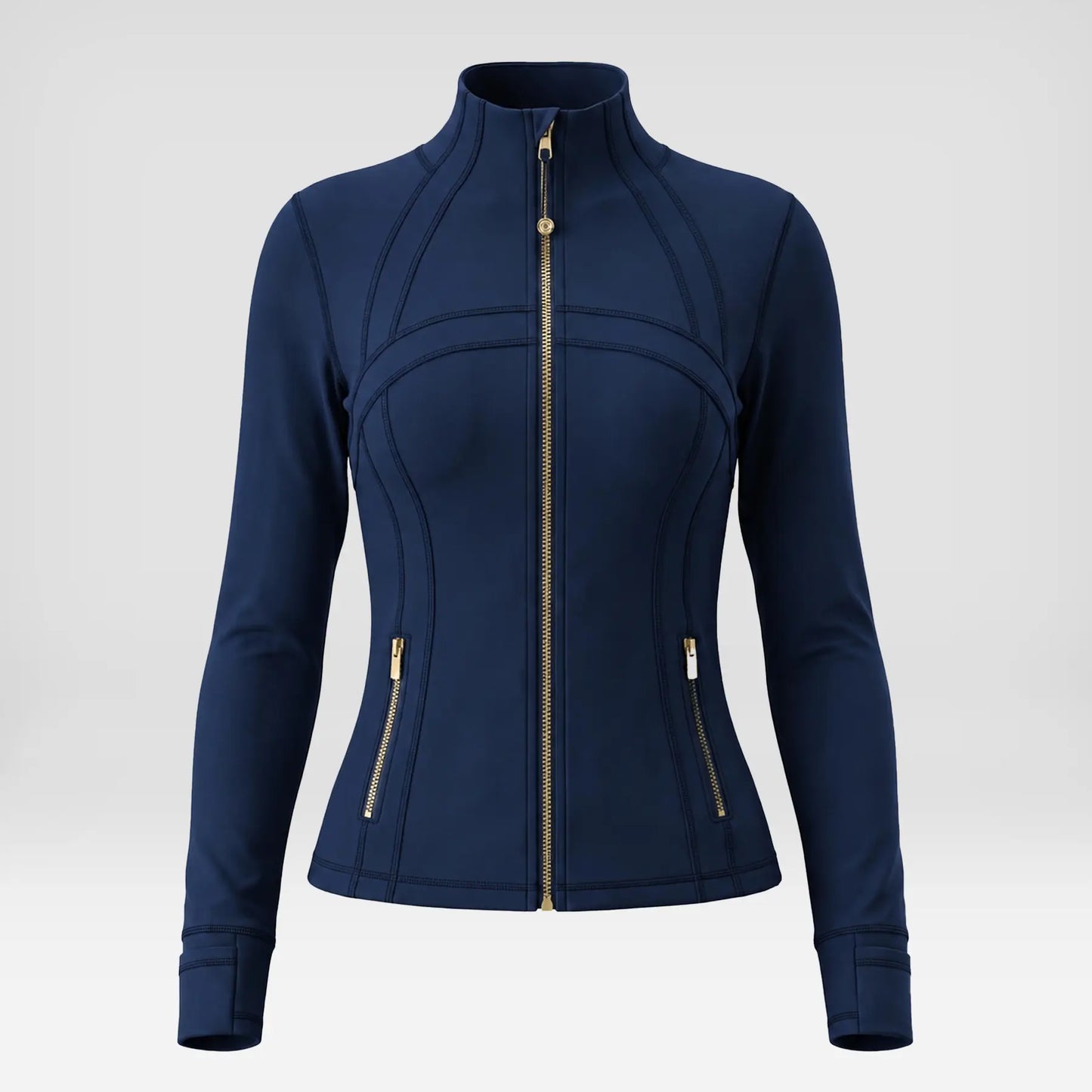Women Summer Clothes Long Sleeve Zip up Jacket, Stand Collar Polka Dot Textured Slim Fit Athletic Track Jacket Short Skirt or Shorts, Nylon Spandex Brushed Fabric Stretchy Workout Outerwear for Yoga Gym Running Tennis Golf
