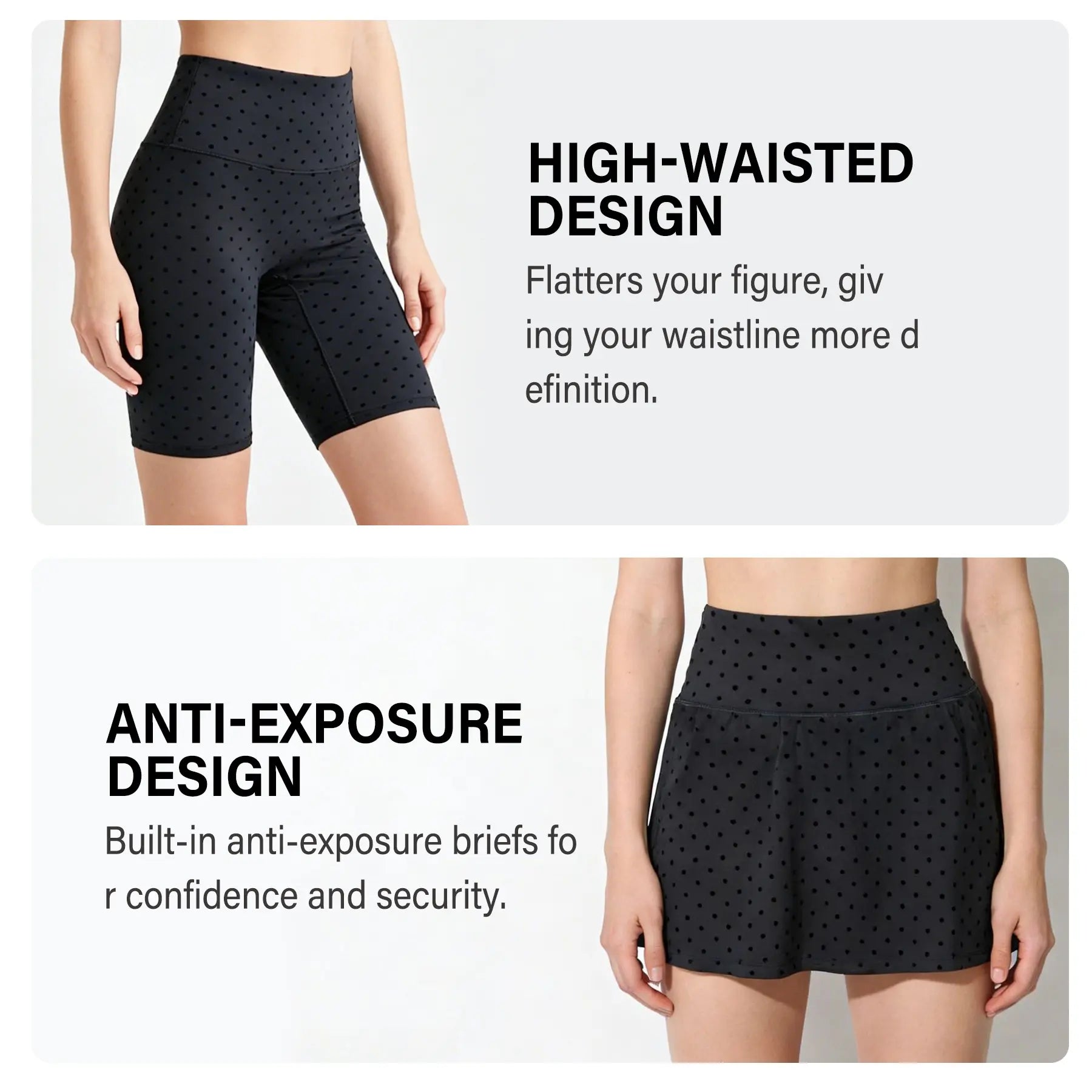 Women Summer Clothes Long Sleeve Zip up Jacket, Stand Collar Polka Dot Textured Slim Fit Athletic Track Jacket Short Skirt or Shorts, Nylon Spandex Brushed Fabric Stretchy Workout Outerwear for Yoga Gym Running Tennis Golf